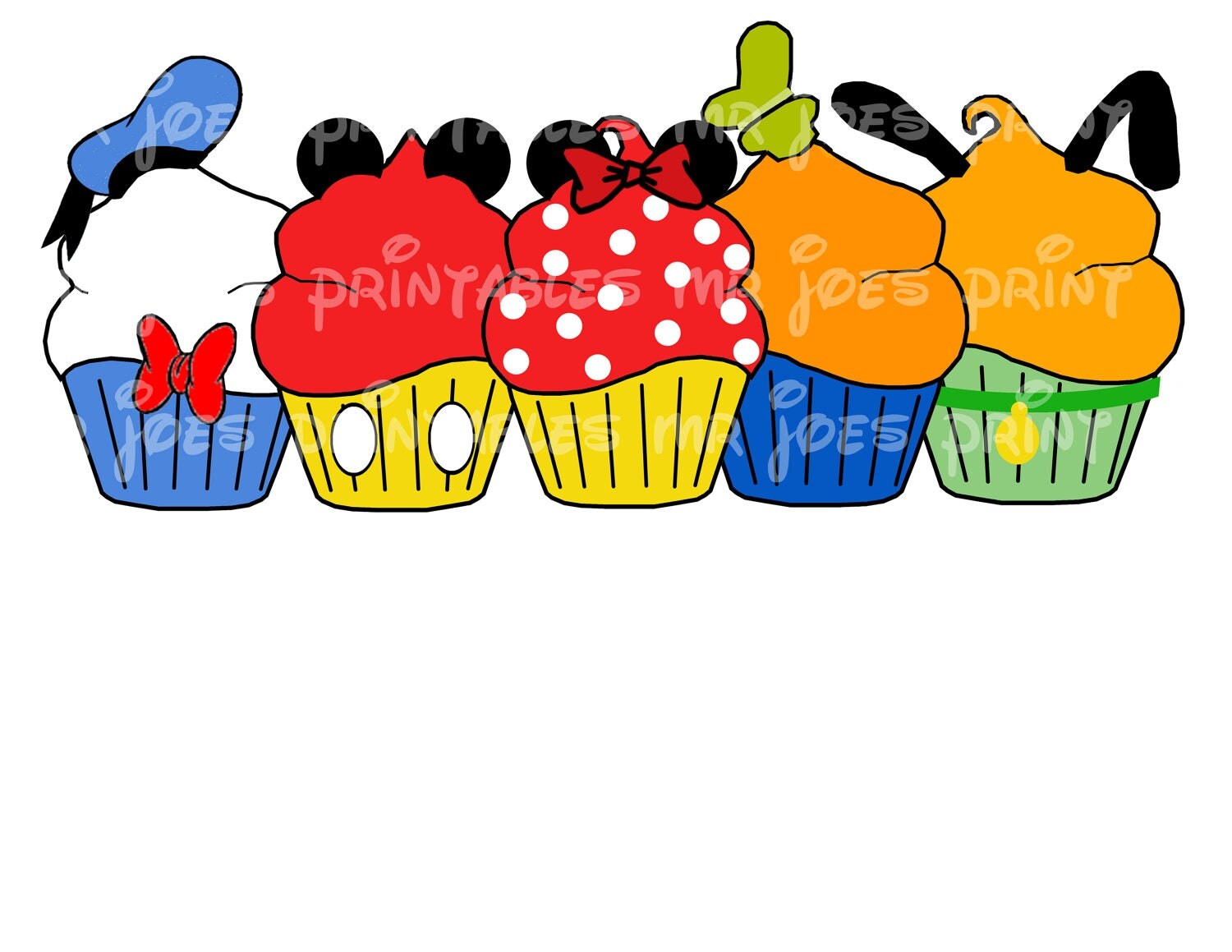 Disney Goofy Cupcakes