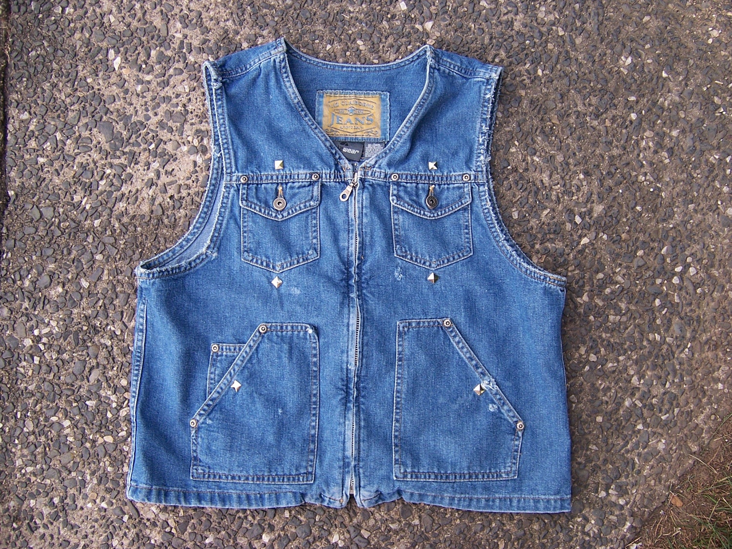 Denim Blue Jean Vest Liz Claiborne Jeans