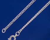 18" Curb Chain - Silver