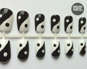 Yin and Yang False Nail Art Set