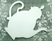 Teapot Kitchen Decor  white. customizable color. cut out  wall decoration