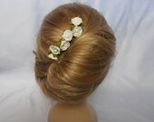 Bridal rose, Bridal Hair Comb. Wedding hair comb. Rose bridal hair comb. Wedding Rose Hair Comb, Vintage Rose Comb, Rose Comb, Bridesmaid