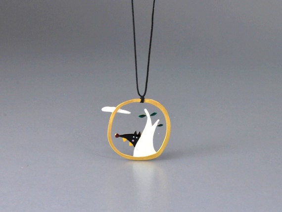 Not A Bad Wolf Pendant Poped Out From Fairy Tale To Give a Different Meaning Gift For Absolute Dreamers