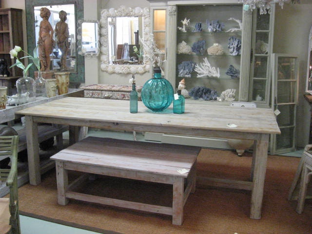 Old RECLAIMED PINE distressed dining table