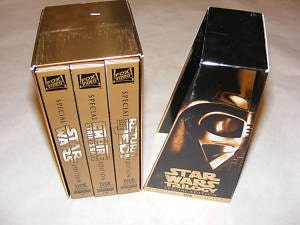 star wars gold box vhs