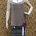 REVIVAL Women's Upcycled Tank Top Dress, Tunic, Shabby Chic , Brown, Linen, Size Large, Recycled, Repurposed, EcoFriendly