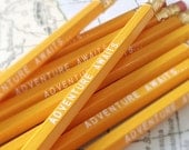 Adventure Awaits Pencil 6 Pack Yellow Back to School - Earmark