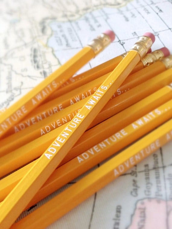 Adventure Awaits Pencil 6 Pack Yellow Back to School