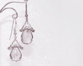Lavender Amethyst Gemstone Earrings, Spring Lilac Amethyst Bright Sterling Silver Earrings Pastel Spring Fashion made in Israel