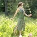 Batik Sun Dress... Ethnic Maxi Dress... Balinese Batik Print... GENTLE SPIRIT (s)