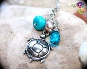Sea Turtle Necklace, Hawaiian Honu jewelry from Hawaii by Mermaid Tears