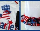 Patriotic baby girl onesie, 4th of July, Americana, toddler, USA Flag, bodysuit Il_170x135