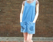 vintage denim jumper, 90's clothing, size xs-small, my so called life, grunge, tumblr, overalls