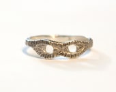 Two Eyes Ring - Look at me - Recycled Sterling Silver