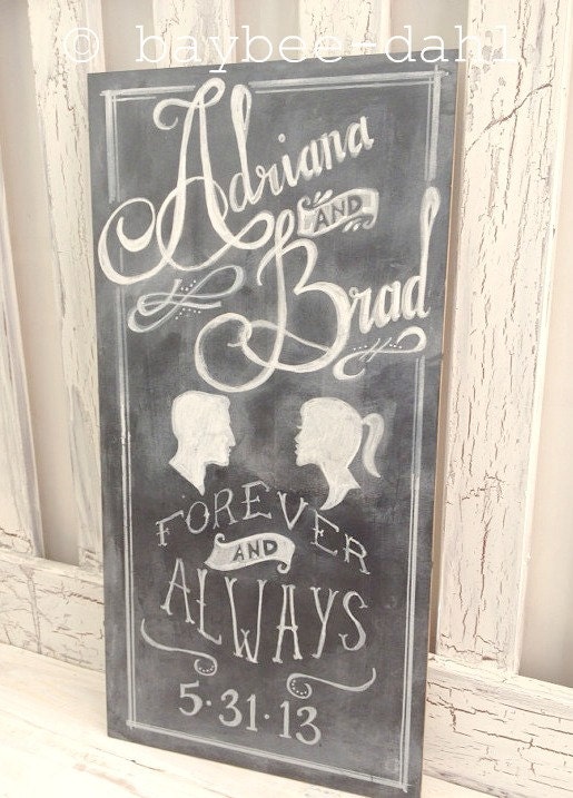 CUSTOM CHALKBOARD SIGN - Wedding chalkboard - Custom Chalkboard Sign