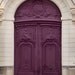 Paris Photo - Purple Door, Parisian Architecture Fine Art Photograph, Home Decor, Wall Art