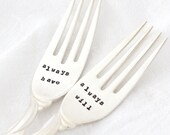 Always Have, Always Will wedding forks- Table Setting, hand stamped forks for unique engagement gift