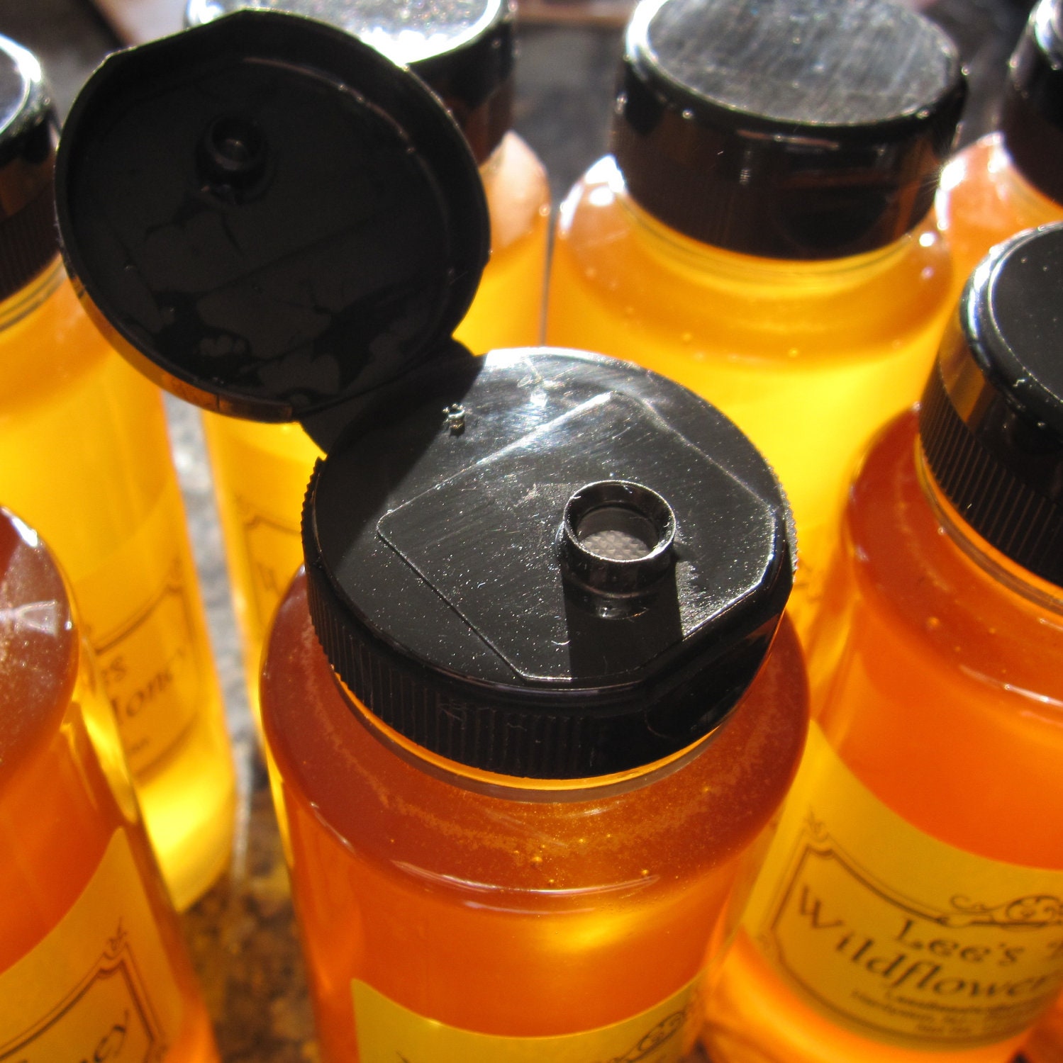 Honey - Wildflower Honey, 12 oz. Squeeze Bottle with Flip Cap, Jersey Fresh from Lee the Organic Beekeeper