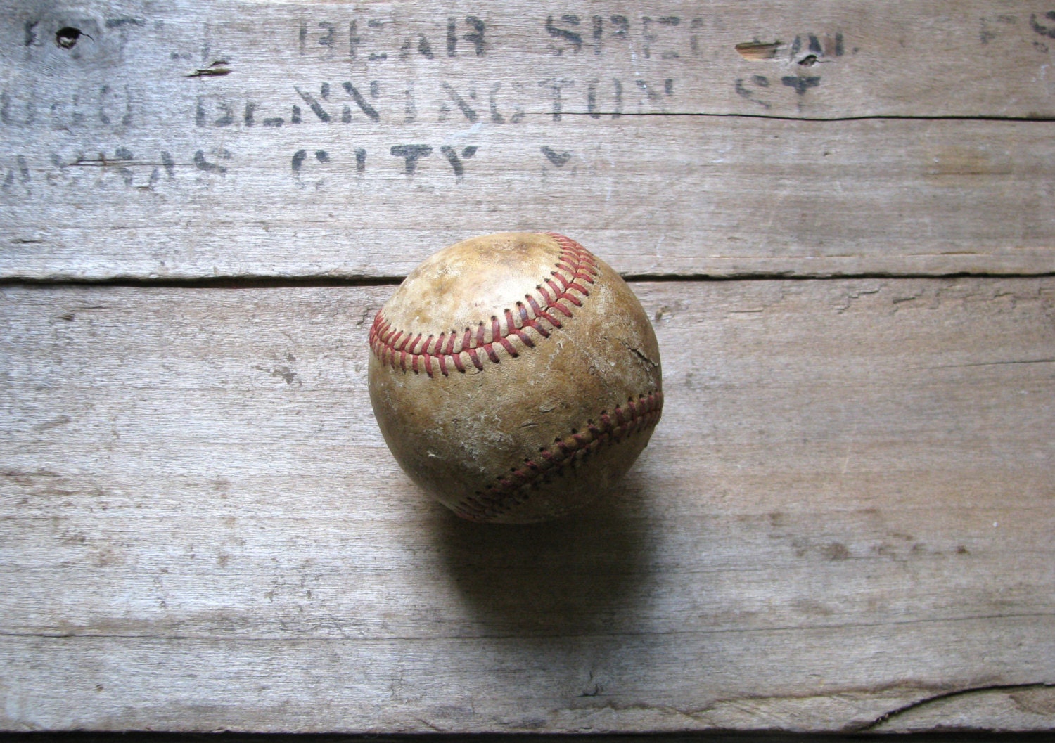 vintage rawlings baseball - classic farmhouse home decor