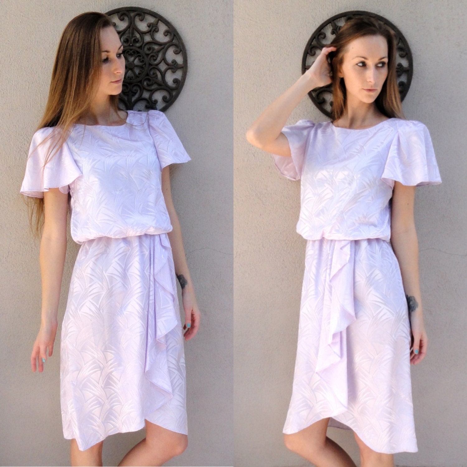 Lovely light purple classic dress