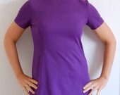 Vintage Dress - Very Mod Purple Micro-Mini Dress