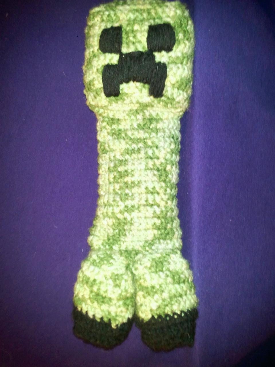 Cute Crochet Creeper Amigurumi for Minecraft Connoisseurs - made to order