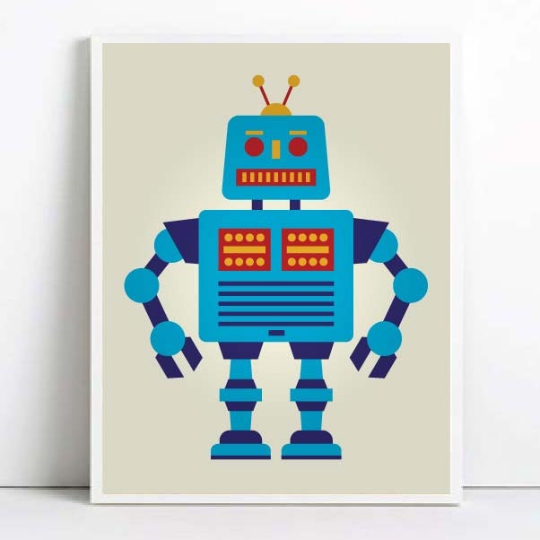 Retro Robot Posters