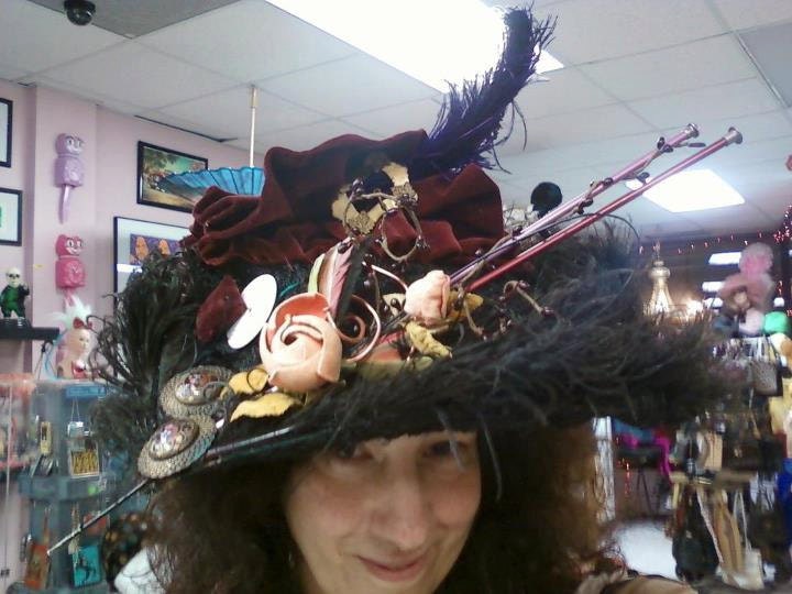 Vintage VICTORIAN Ladies One of a Kind Hat in a STEAMPUNK Style "Over the TOP"