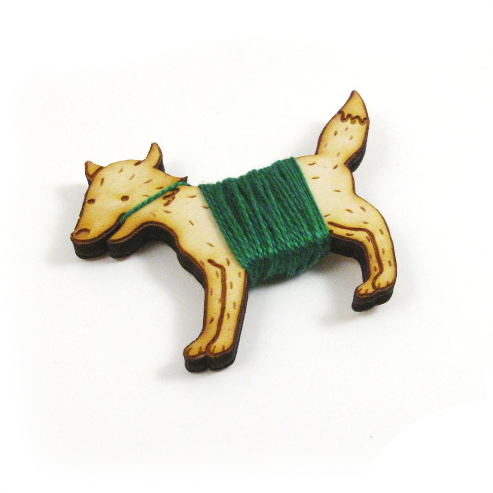 Flossy the Fox Embroidery Floss Bobbin