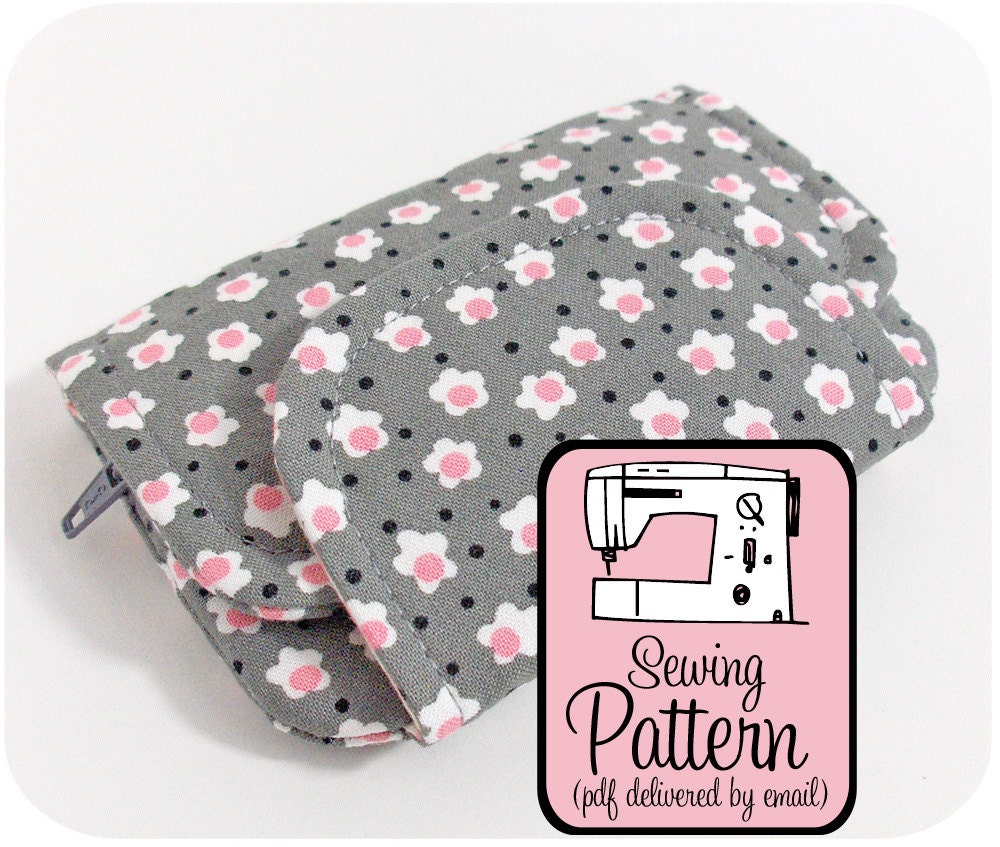Zip Pocket Pouches Sewing Pattern - PDF Document (Instant Download)