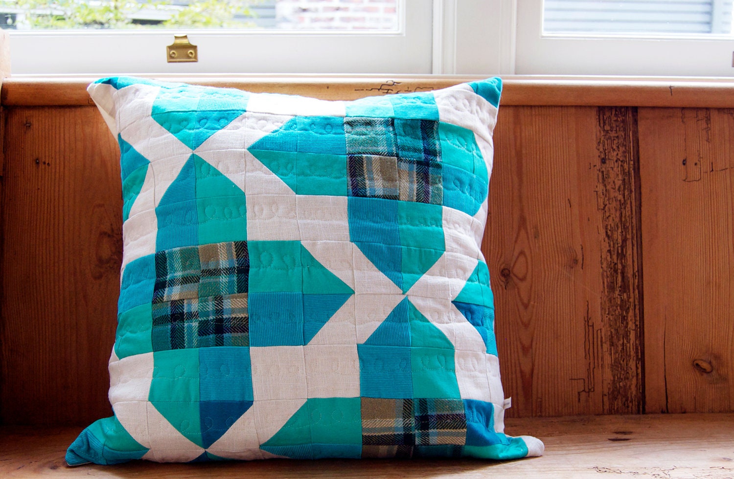 Plaid Windows Pillow