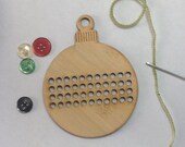 Cross stitch ornament - large Bamboo - DIY
