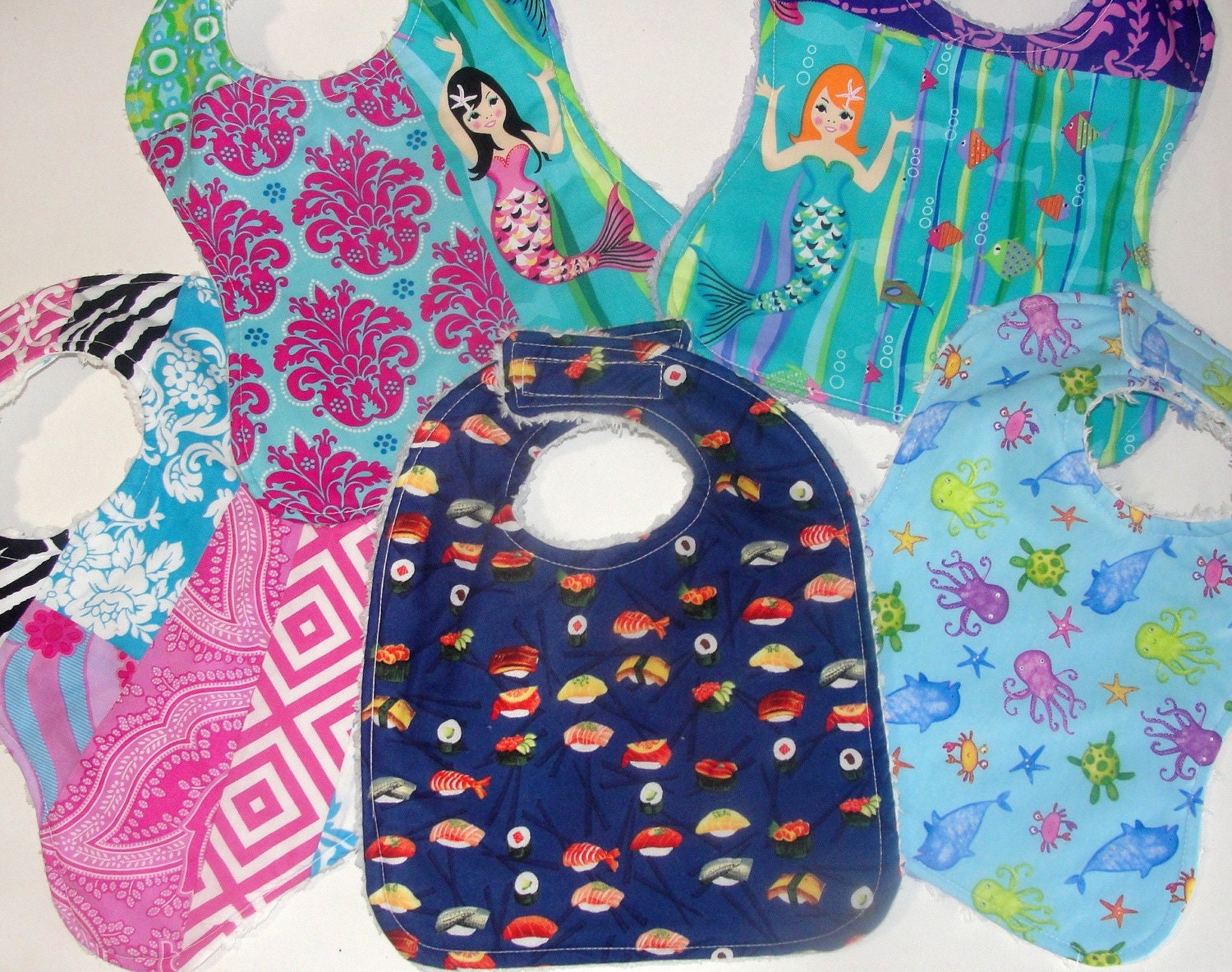 Vintage Chenille Infant Size Bib ONE