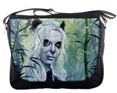 RW2 Panda Messenger bag art Cora by Robert Walker purse laptop computer book bag back to school