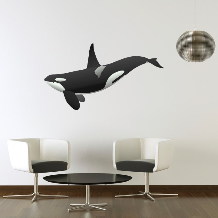 Large Orca Killer Whale Wall Decal