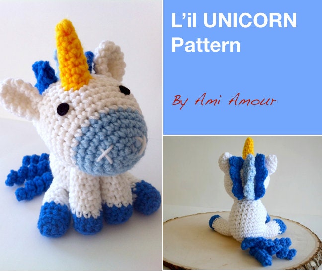 L'il Unicorn crochet pattern PDF amigurumi