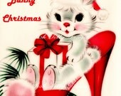 Bunny Christmas Vintage Digital Download Printable Images (387)