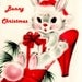 Bunny Christmas Vintage Digital Download Printable Images (387)