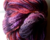 HOPELESS ROMANTIC (190 yards) Sweet Handdyed Worsted Wool Slub Yarn Hank