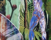 Stolen Moment - small abstract original collage