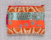 Luxe Ribbon Striped Zipper Pouch