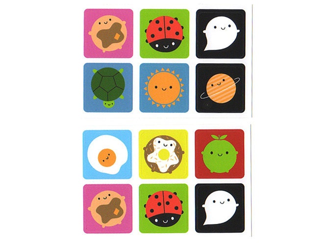 Look Around Sticker Set - 6 Kawaii Stickers