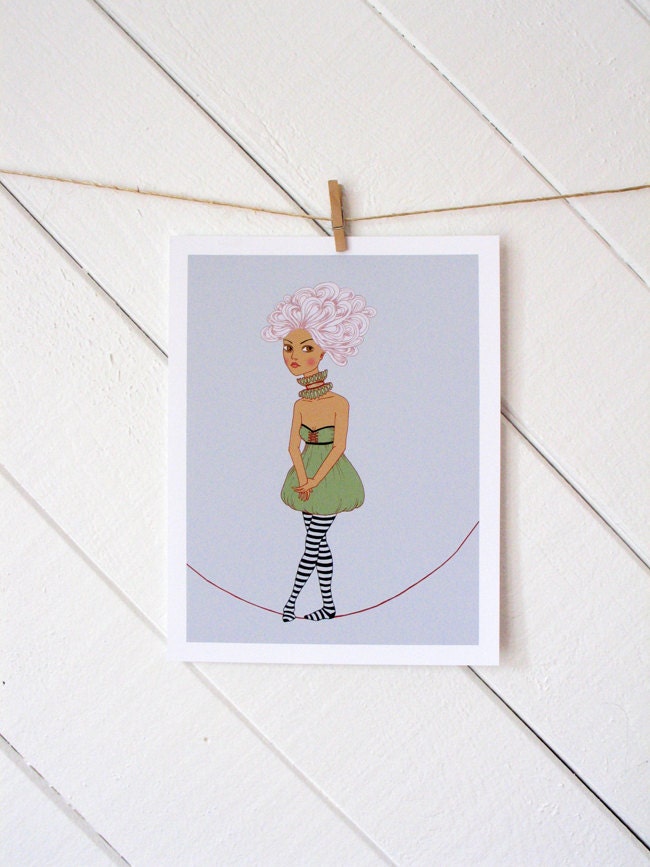 Tight Rope Walker Print