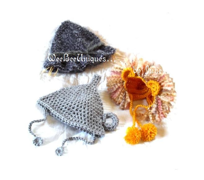 crochet newborn tin man hat photography prop wizard of oz