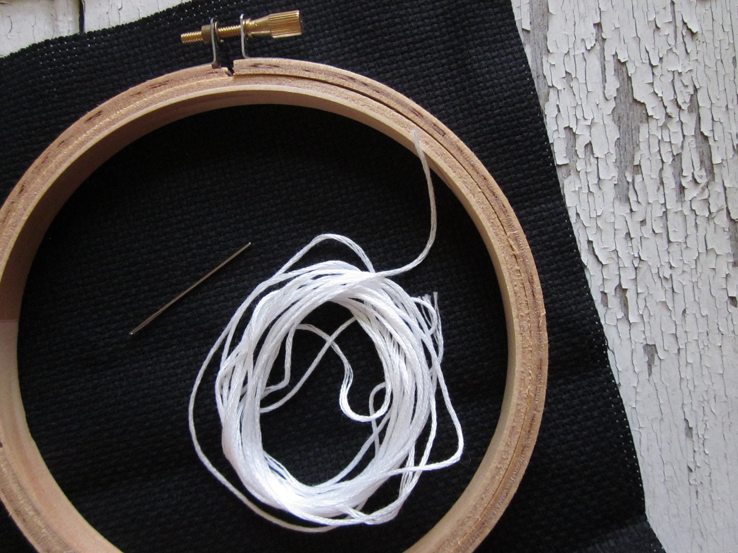 diy cross-stitch pattern/kit - amazing lace- to be framed in the 5 inch hoop VARIOUS COLORS AVAILABLE
