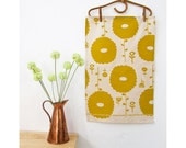 Tea towel - Flower Dreams, in lemon