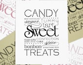 8x10 Sweet Treats Screen Print