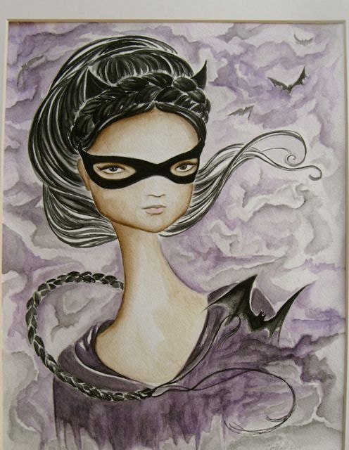 Cat Woman, original painting