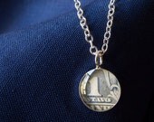 Mozambique Postage Stamp Necklace - Small
