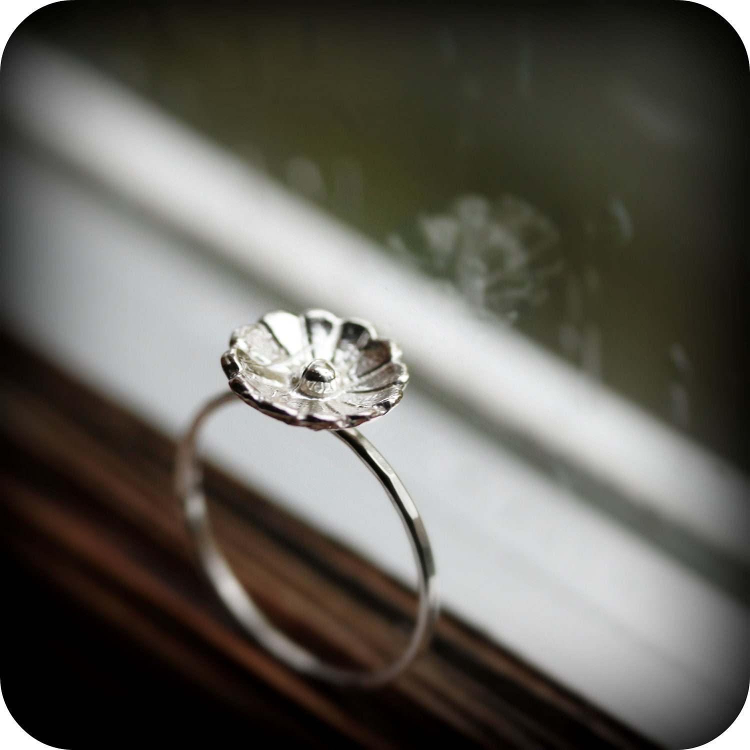Life ring (large) - sterling silver ring